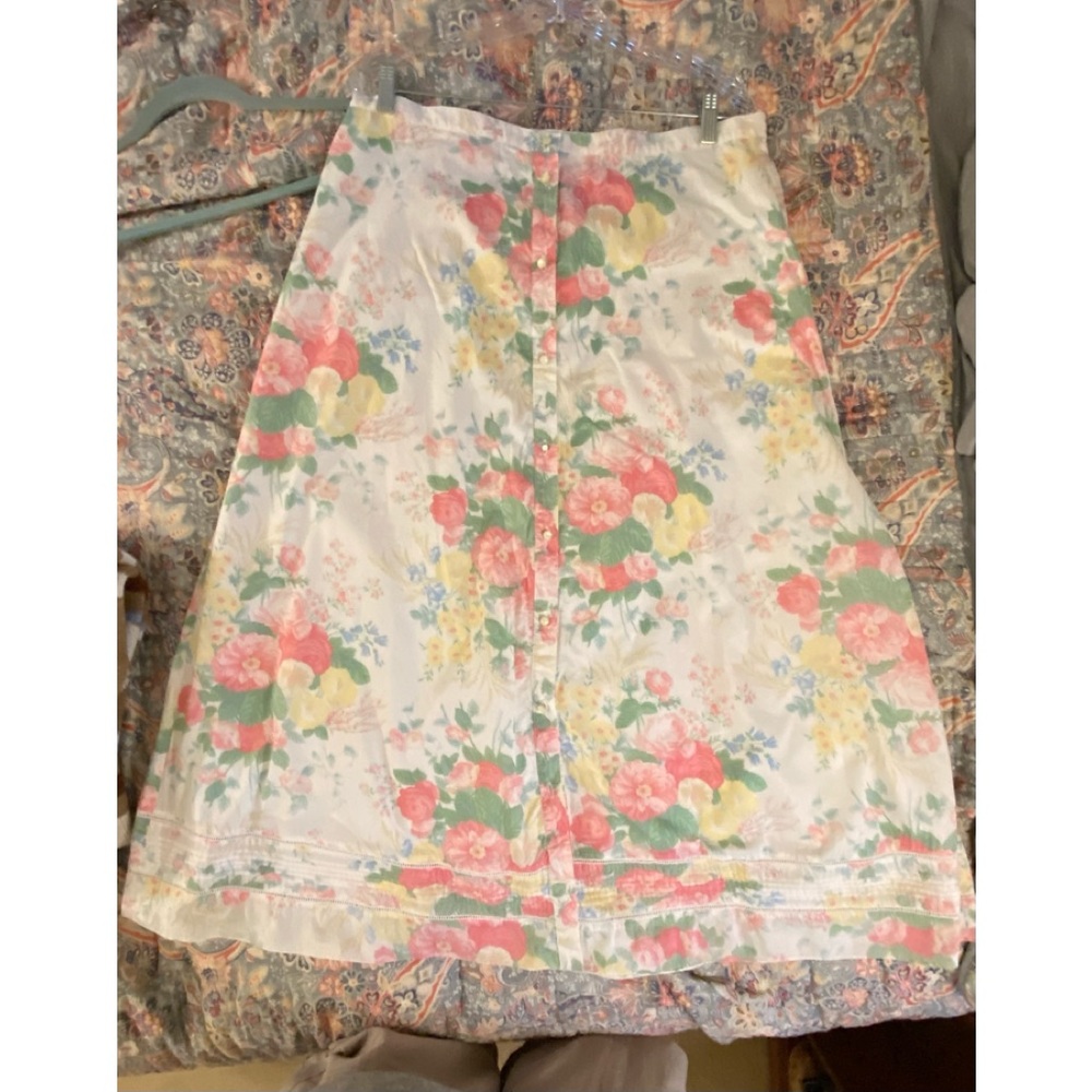 Lauren by Ralph Lauren cotton Floral Skirt Sz. 16